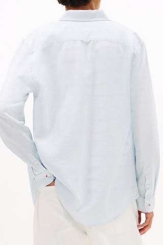 Chemise regular en lin - Ciel