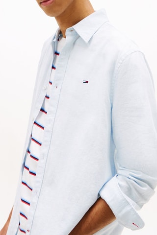 Chemise regular en lin - Ciel