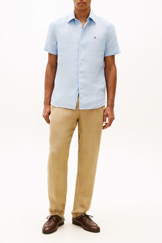 Chemise regular en lin - Ciel