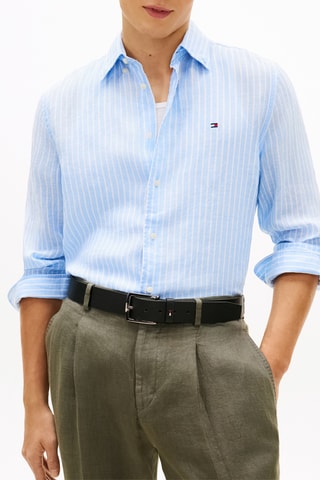 Chemise regular en lin - Ciel