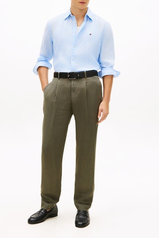 Chemise regular en lin - Ciel