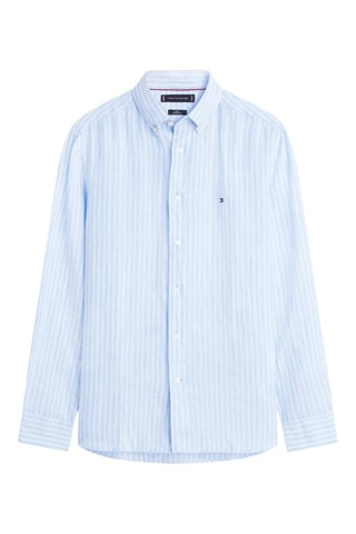 Chemise regular en lin - Ciel