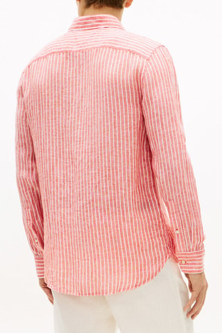 Chemise regular en lin - Orange