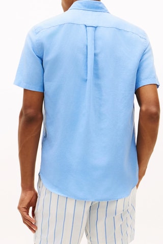 Chemise regular en lin - Ciel