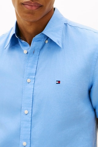 Chemise regular en lin - Ciel