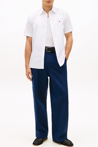 Chemise regular en lin - Blanc