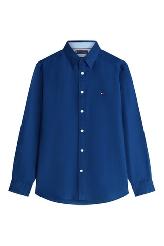 Chemise regular en lin - Bleu marine