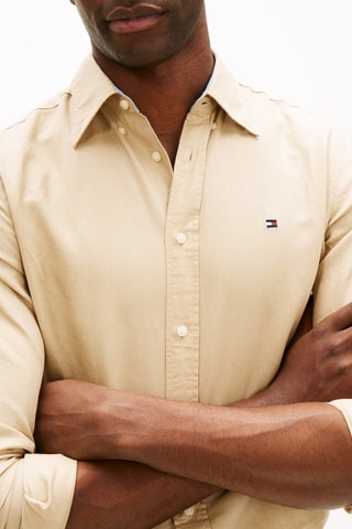Chemise regular en lin - Beige