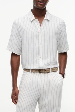 Chemise relaxed en lin - Blanc