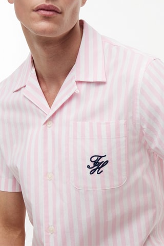 Chemise regular - Rose et blanc