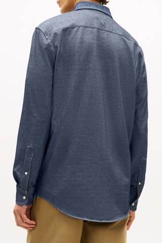 Chemise regular - Bleu marine chiné