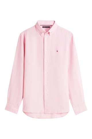 Chemise regular en lin - Rose