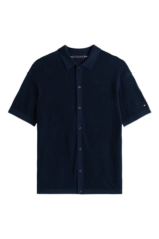 Chemise en coton biologique - Bleu marine