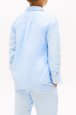 Chemise relaxed en lin - Ciel