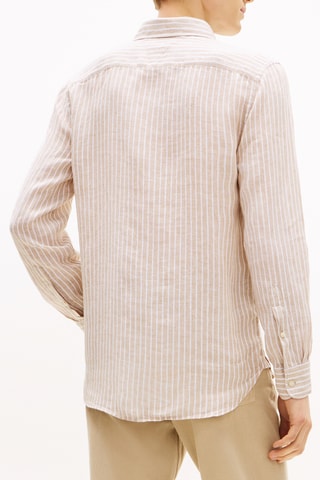 Chemise regular en lin - Marron