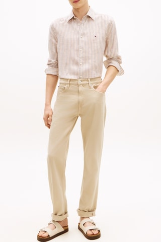 Chemise regular en lin - Marron