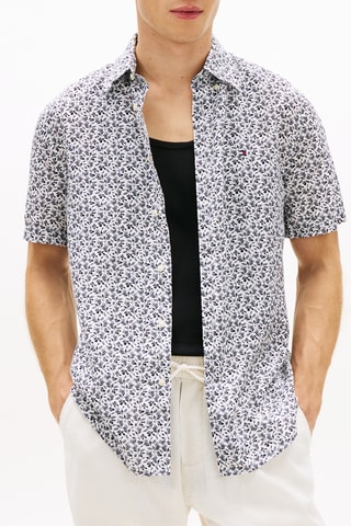 Chemise regular en lin - Blanc
