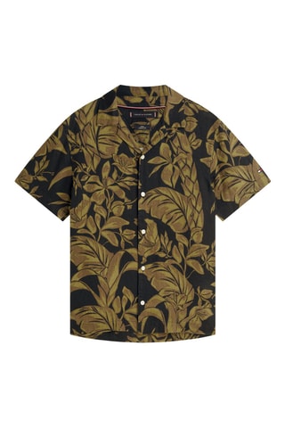 Chemise regular en lin - Bleu nuit