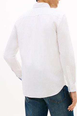 Chemise regular en lin - Blanc