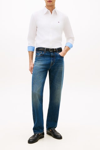 Chemise regular en lin - Blanc
