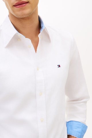 Chemise regular en lin - Blanc