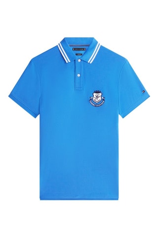 Polo regular en coton biologique - Ciel