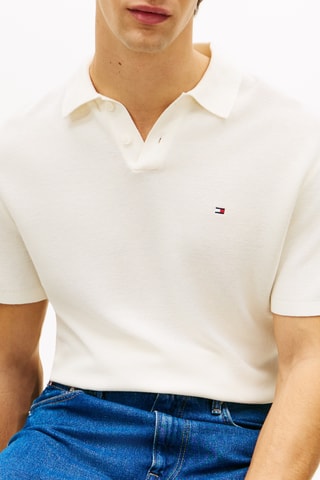 Polo relaxed en coton biologique - Ivoire