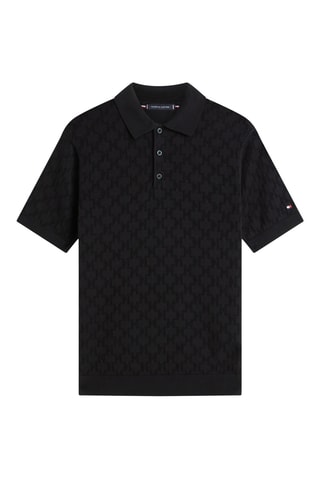 Polo regular en coton biologique - Noir