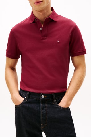 Polo regular en coton biologique - Violet