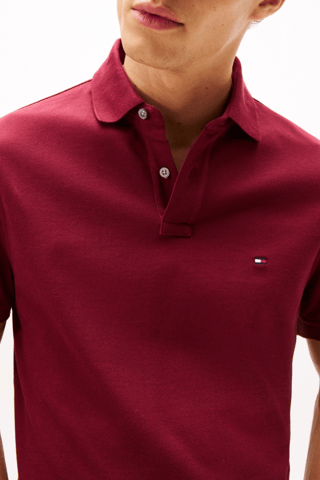 Polo regular en coton biologique - Violet