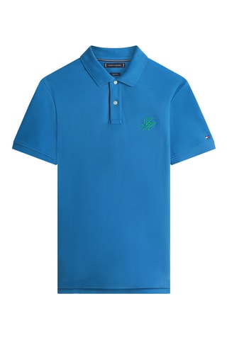 Polo regular en coton biologique - Ciel