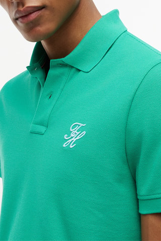 Polo regular en coton biologique - Vert