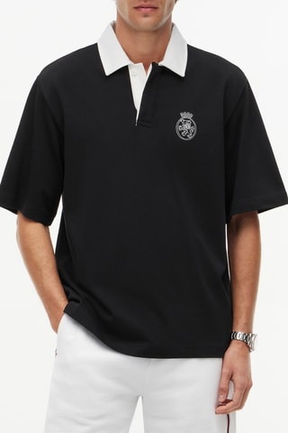 Polo relaxed - Noir
