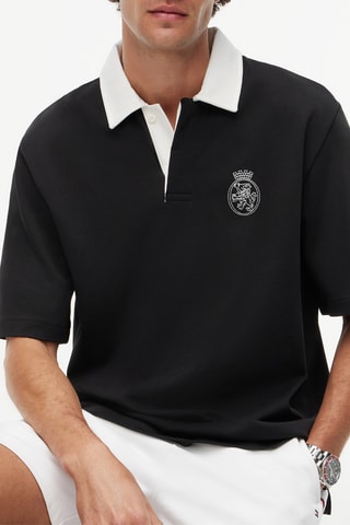 Polo relaxed - Noir