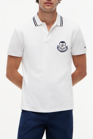 Polo regular en coton biologique - Blanc