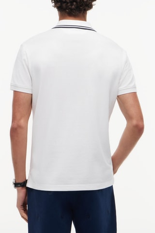 Polo regular en coton biologique - Blanc