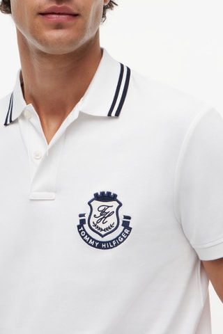 Polo regular en coton biologique - Blanc