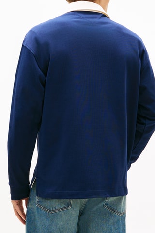 Polo relaxed - Bleu marine