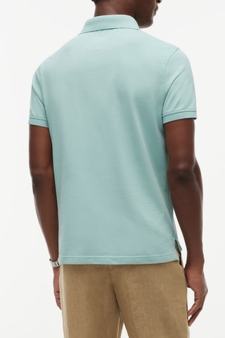 Polo regular en coton biologique - Vert d’eau