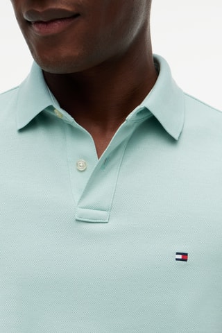Polo regular en coton biologique - Vert d’eau