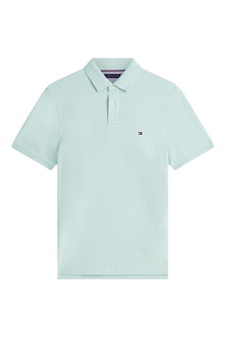 Polo regular en coton biologique - Vert d’eau