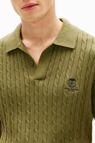 Polo regular en coton biologique - Vert olive