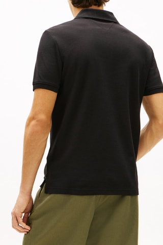 Polo regular en coton biologique - Noir