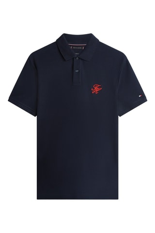 Polo regular en coton biologique - Bleu nuit