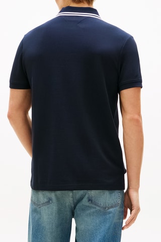 Polo regular en coton biologique - Bleu nuit