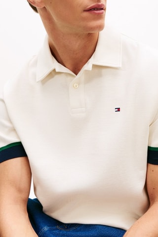 Polo relaxed en coton biologique - Ivoire