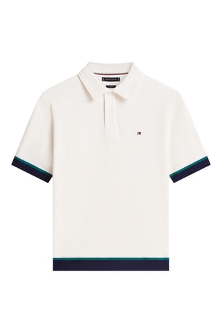 Polo relaxed en coton biologique - Ivoire