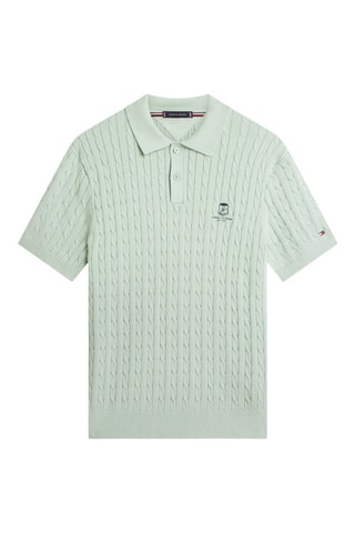 Polo regular en coton biologique - Bleu-gris