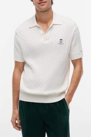 Polo regular en coton biologique - Ivoire