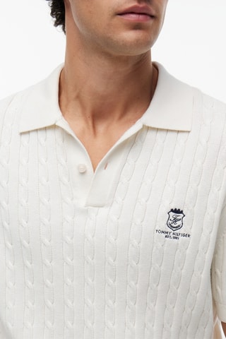 Polo regular en coton biologique - Ivoire